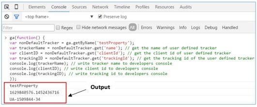 output named tracker