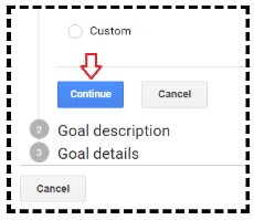 continue button