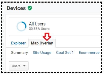 Click on the ‘Map Overlay’ tab of the report