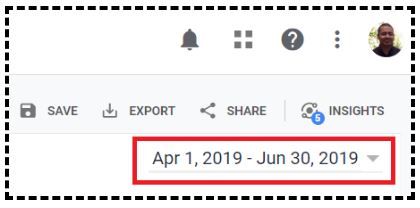 Set the date range of the report