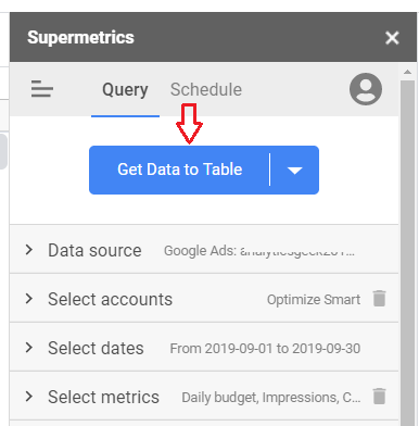 get data to table
