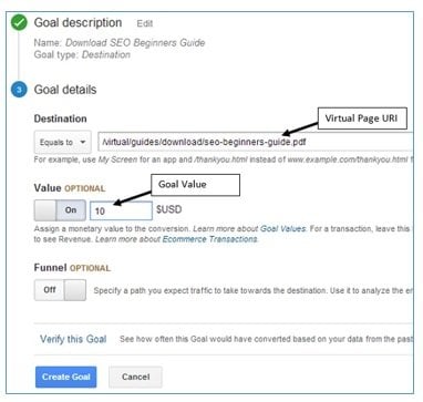 virtual pageviews virtual pageview