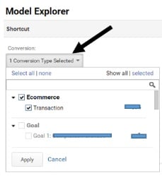 one conversion type selected