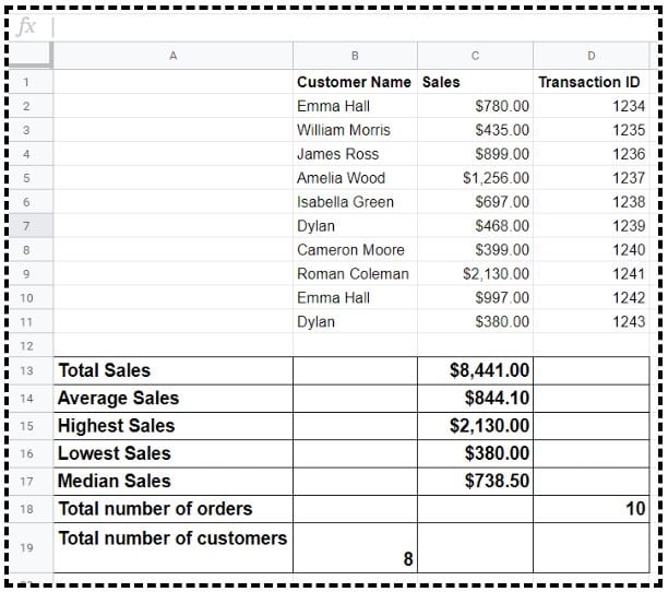 Aggregation in Google Sheets