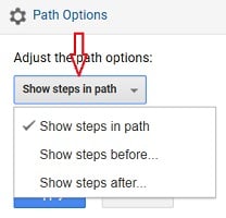 Adjust the path options