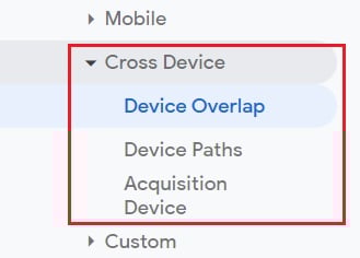 Google Analytics Cross Device Tracking Reports for User ID View