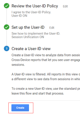 ga user id create button