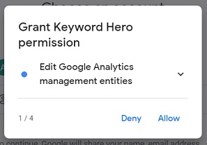 grant keyword hero permission