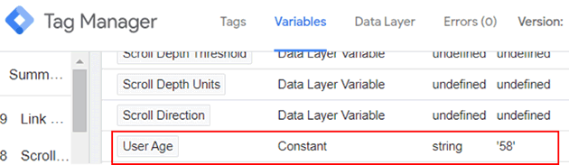 ga dimensions metrics GTM preview 2