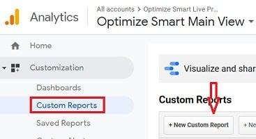 ga dimensions metrics new custom report