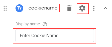 Cookie name