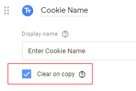 clear on copy