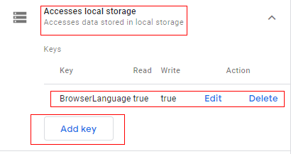 local storage