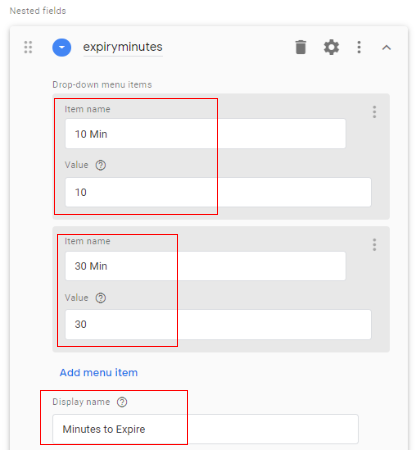 nested minutes