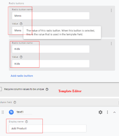 param editor