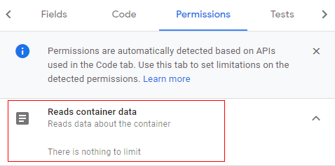 permission tab read