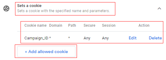 set cookie