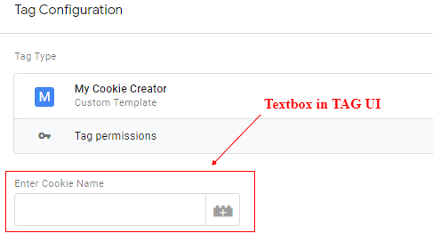 textbox in tag ui