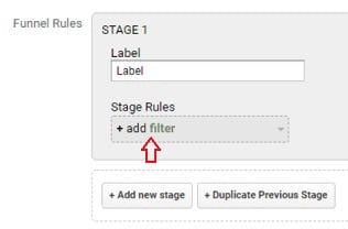 add filter custom funnels