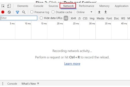 GA4 (Google Analytics 4) Measurement Protocol Tutorial 5 google developer console window network tab