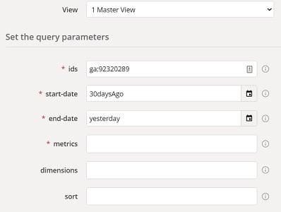 google analytics api without coding