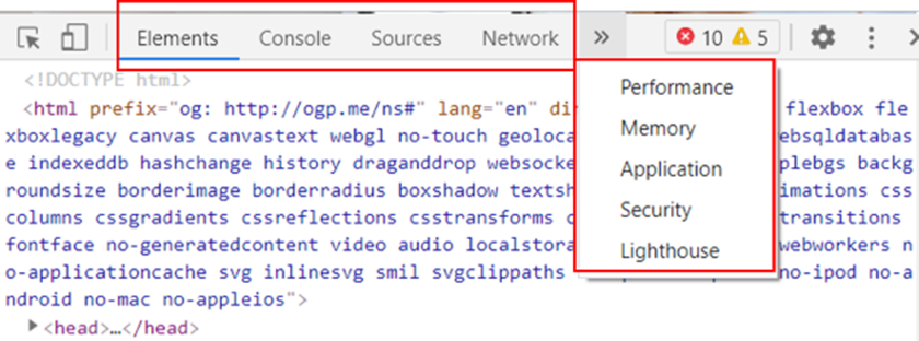 debug console