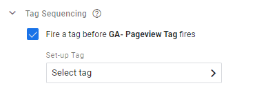 Setup tag
