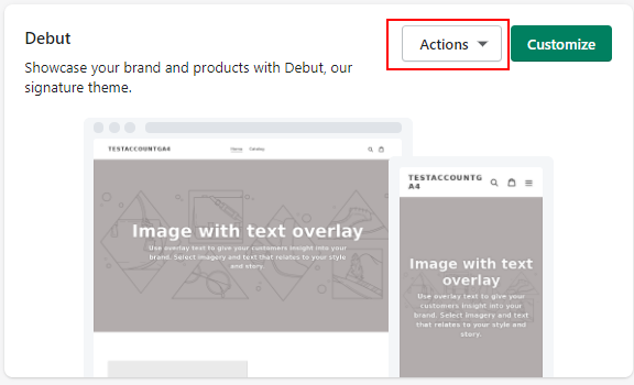 Shopify Actions