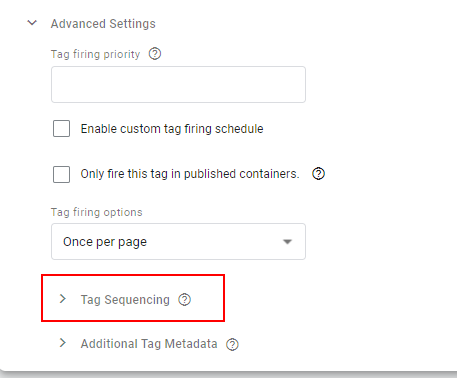 Tag Sequencing