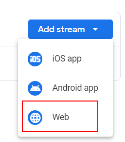 Web Sstream GA4