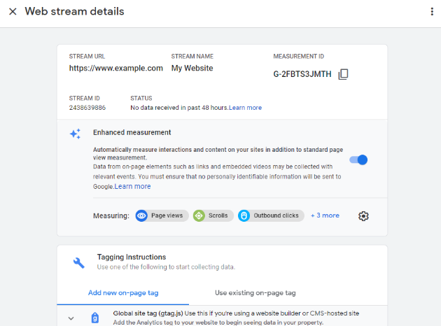Web Stream Details 1