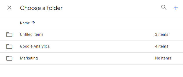 choose folder