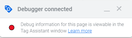 debugger connected