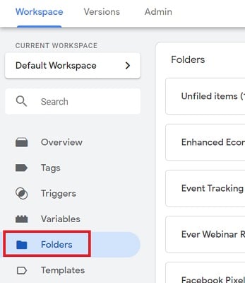gtm tutorial gtm folders