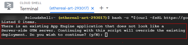 server side tagging command prompt 3