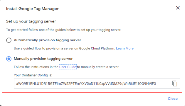 server side tagging create container 5