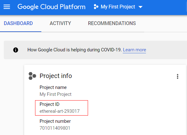 server side tagging project id
