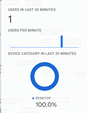 users in real time reports