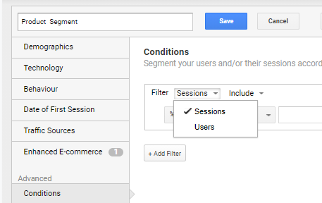 Advanced segment options 1