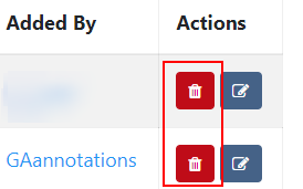Delete annotations