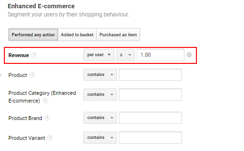 Revenue based segment