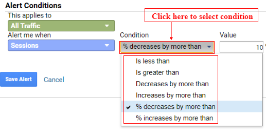 Select condition