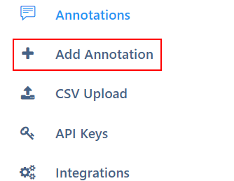 add annotations menu