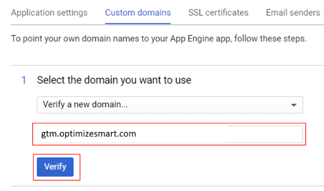 add domain name