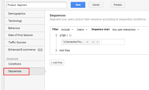advanced sequences segment