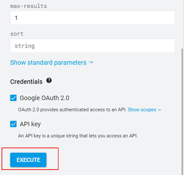 click on ‘Execute to run the query