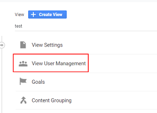 click on ‘View user management