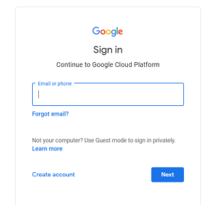 log in with your Gmail credentials