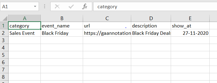 sample csv file
