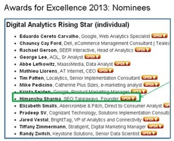awards for